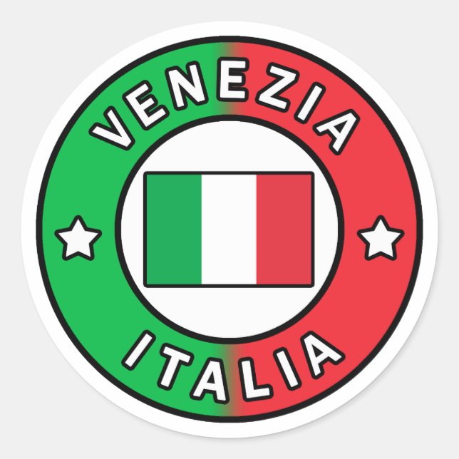 Venezia Italia Runder Aufkleber (Vorderseite)