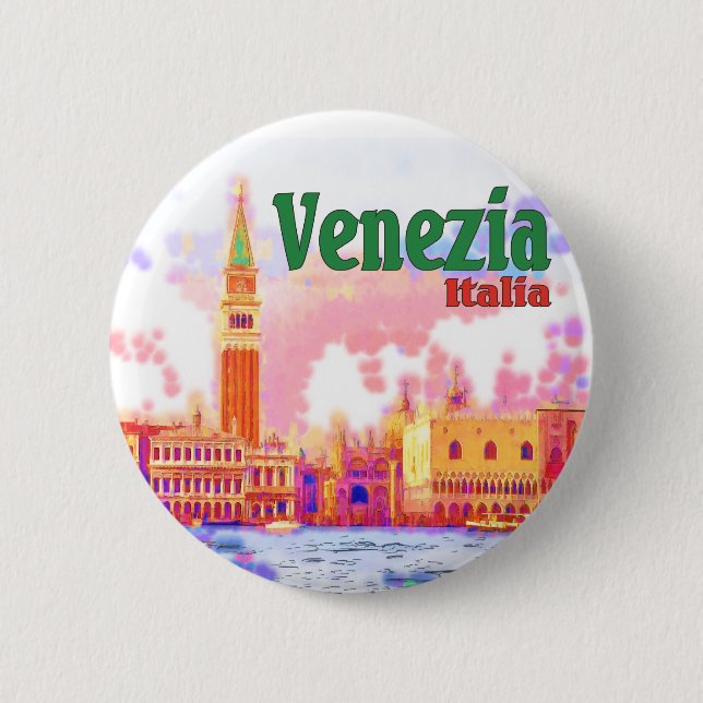 Venezia, Italien Button (Vorderseite)