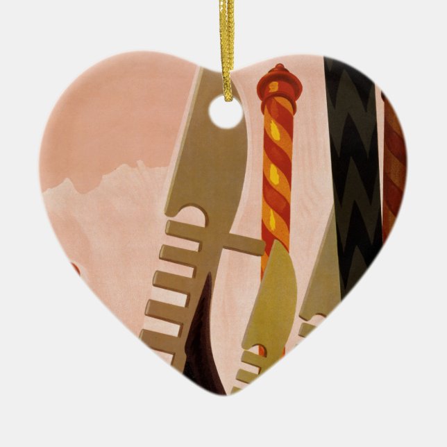 Venezia Keramik Ornament (Vorne)