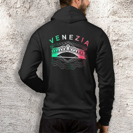 Venezia Rialto Bold Lines Mens Full Zip Sweat - sh