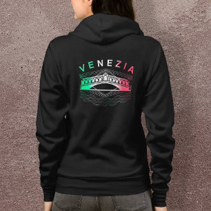 Venezia Rialto Bold Lines Womens Full Zip Hoodie