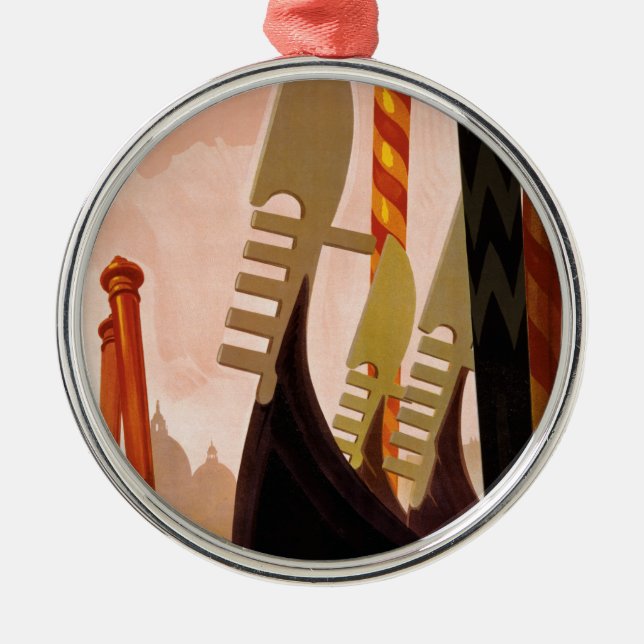 Venezia Silbernes Ornament (Vorne)