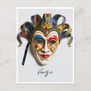 Venezia Venedig Italien Karnevalsmaske Postkarte