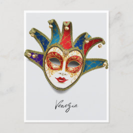Venezia Venedig Italien Karnevalsmaske Postkarte