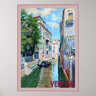 Venezia ~ Vintage italienische Reise Poster