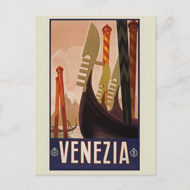Venezia Vintage Postkarte (Vorderseite)