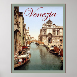 Venezia ~ Vintages Reise-Plakat Poster