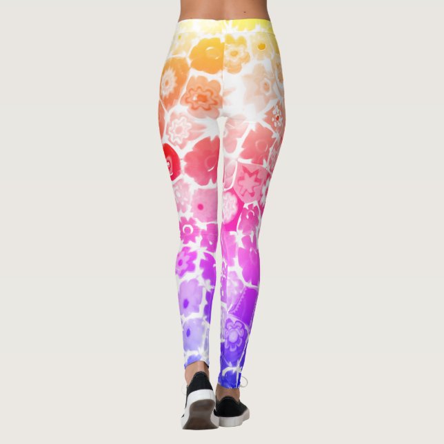 VENEZIANISCH FLORA GLASS CAPRI LEGGINGS (Rückseite)
