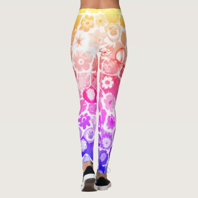 VENEZIANISCH FLORA GLASS CAPRI LEGGINGS (Rückseite)