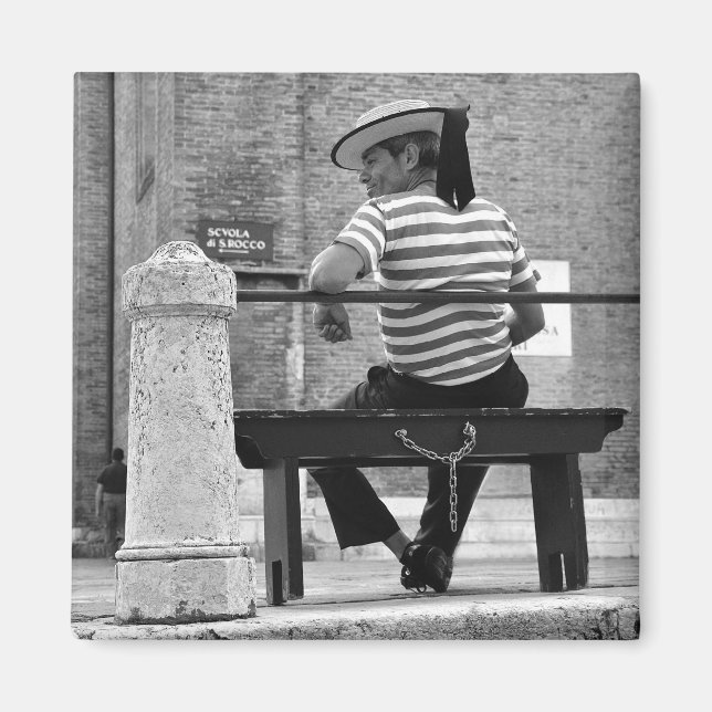 Venezianisch Gondolier Magnet (Vorne)