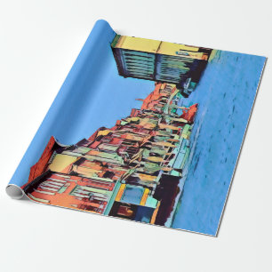 Venezianisch Lagoon - MURANO - Ansicht Geschenkpapier