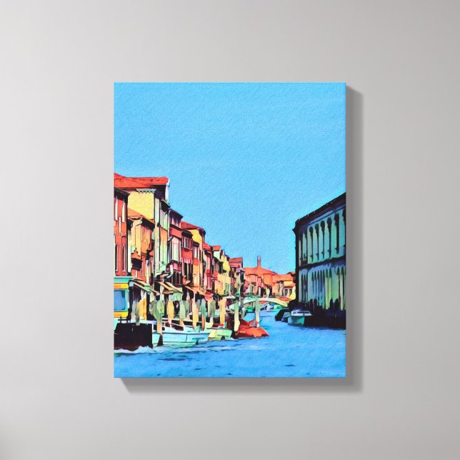 Venezianisch Lagoon - MURANO - Ansicht Leinwanddruck (Vorderseite)