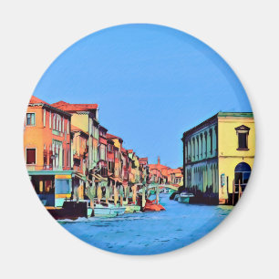 Venezianisch Lagoon - MURANO - Ansicht Magnet