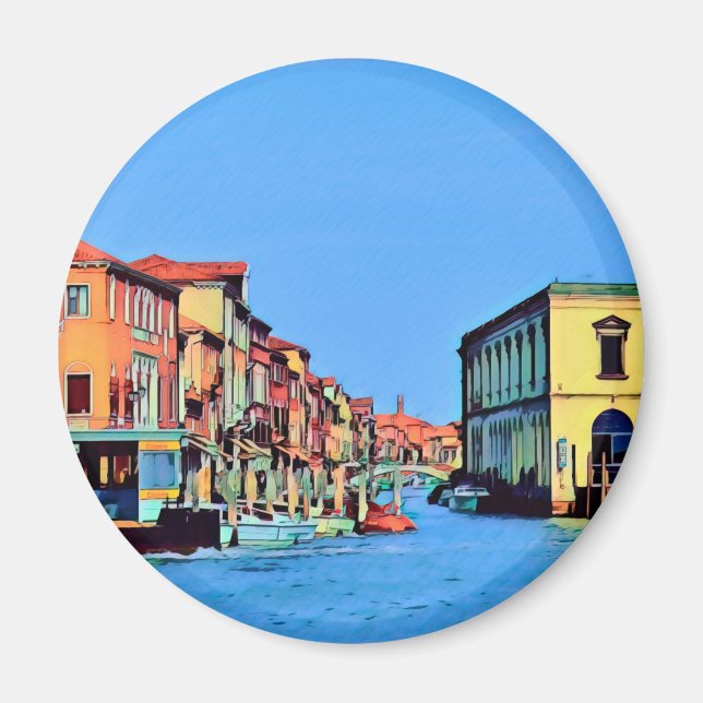 Venezianisch Lagoon - MURANO - Ansicht Magnet (Vorne)