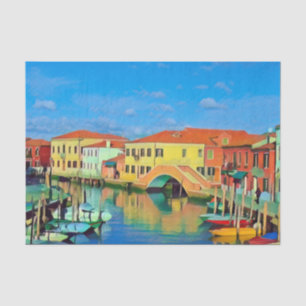 Venezianisch Lagoon - MURANO - Panorama Seidenpapier