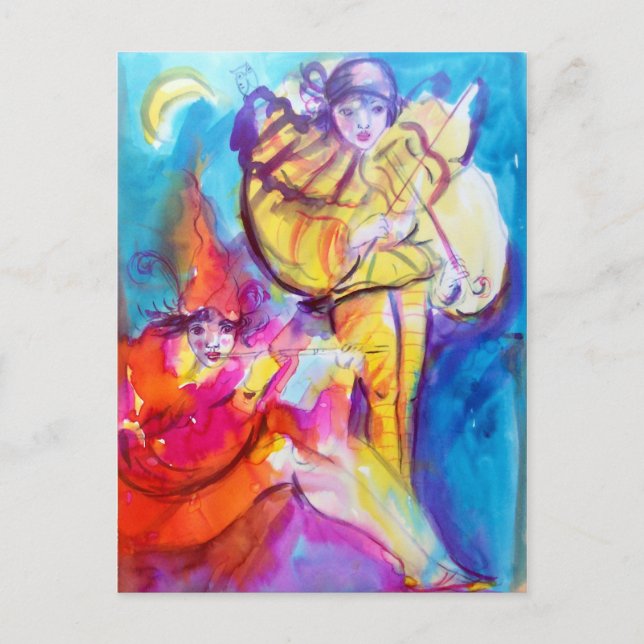 VENEZIANISCH MASQUERADE / MUSIKNOKURN POSTKARTE (Vorderseite)