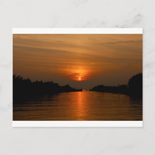 Venezianisch Sunset Postkarte (Vorderseite)