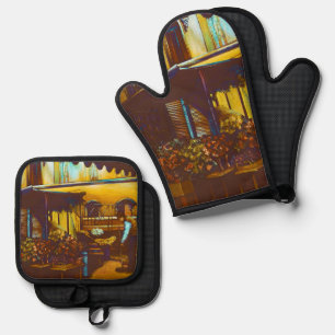 Venezianisch Venditore Ofenhandschuh & Topflappen-Set