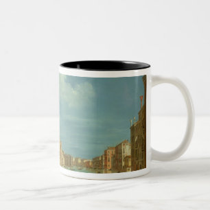 Venezianische Ansicht, 18. Jahrhundert Zweifarbige Tasse