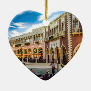 Venezianische Architektur des Kanals von Las Vegas Keramikornament