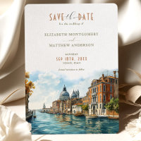 Venezianische Elegance Waterfront Rett-the-Date