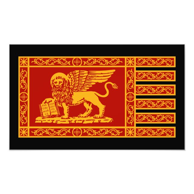 Venezianische Flagge Fotodruck (Vorne)