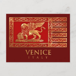 Venezianische Flagge Postkarte