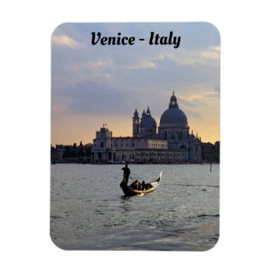 Venezianische Gondel bei Sonnenuntergang Magnet