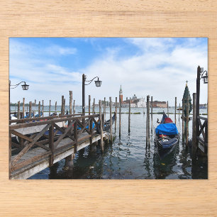 Venezianische Gondeln Acryleinladungen