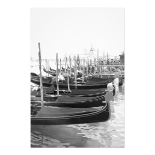 Venezianische Gondeln auf dem Wasser - Fotodruck