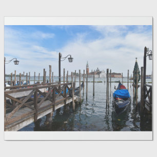 Venezianische Gondeln Geschenkpapier