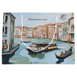 Venezianische Gondeln und Vaporetto Große Geschenktüte