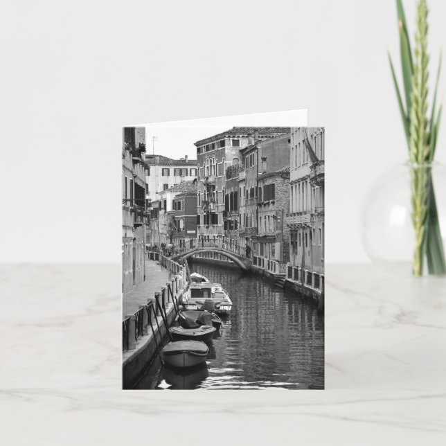 Venezianische Kanal-Karte Karte (Vorderseite)