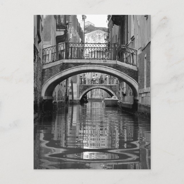 Venezianische Kanal-Postkarte Postkarte (Vorderseite)