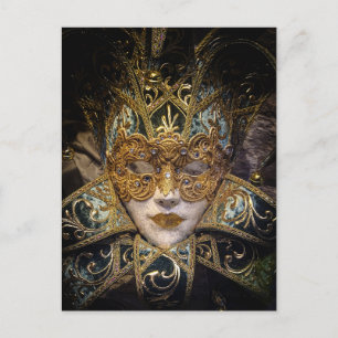 Venezianische Karnevalsmaske Postkarte