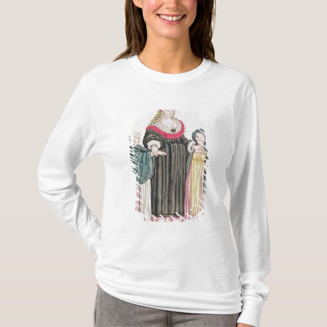 Venezianische Kurtisane T-Shirt (Vorderseite)