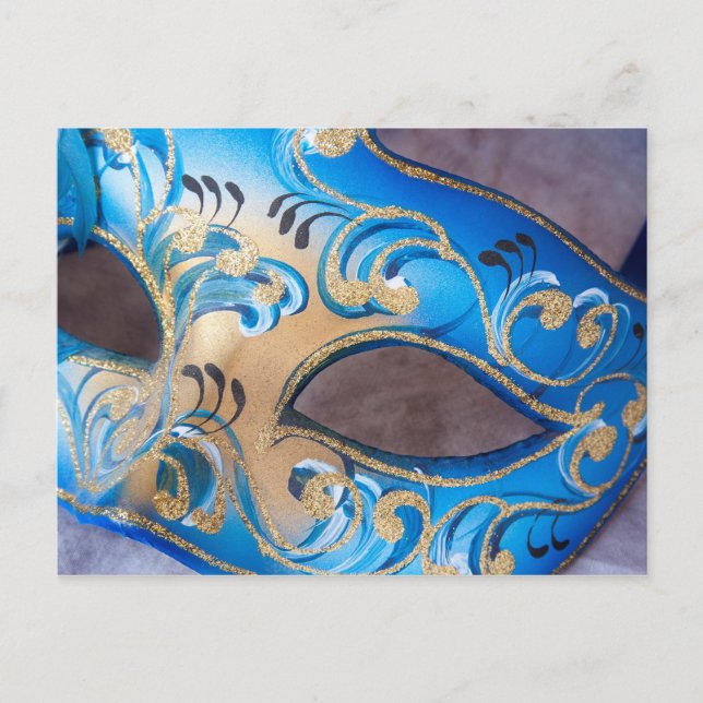 Venezianische Maske 2 Postkarte (Vorderseite)