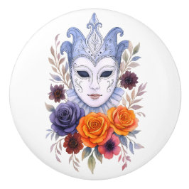 Venezianische Maske Blumenkohl-Karneval Bloom Chor Keramikknauf