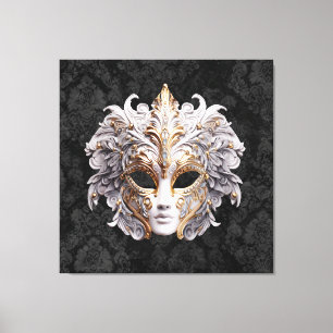 venezianische Maske des Karneval-Maskenballs Leinwanddruck