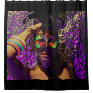 venezianische Maske Duschvorhang
