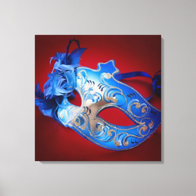 Venezianische Maske Leinwanddruck (Vorderseite)