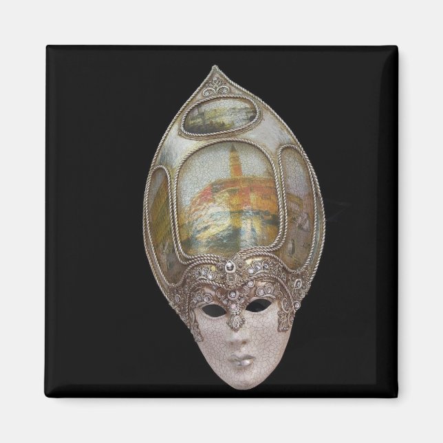 Venezianische Maske Magnet (Vorne)