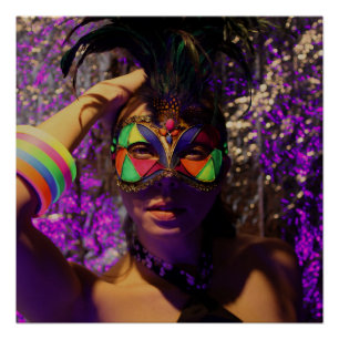 venezianische Maske Poster