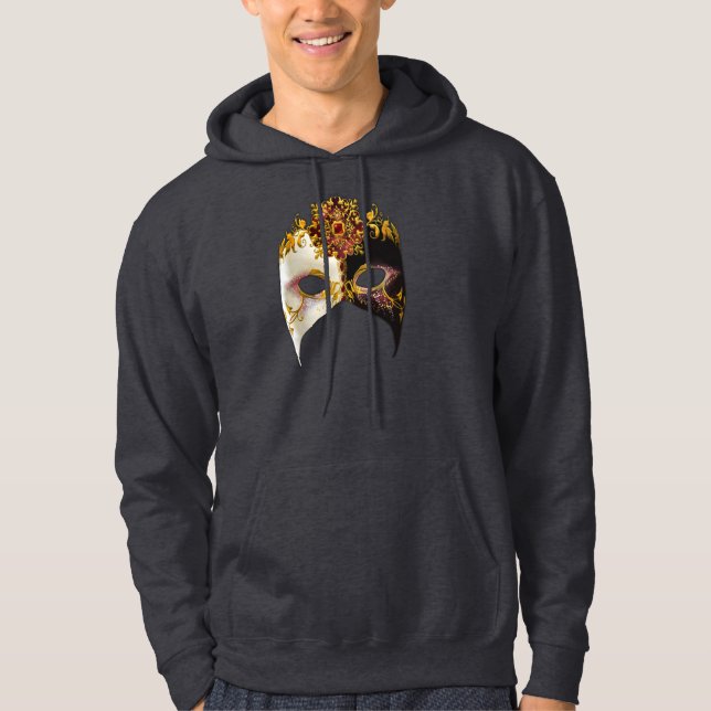 Venezianische Maske: Ruby Jewel Adult's Hoodie (Vorderseite)