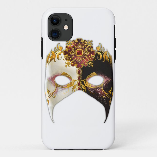 Venezianische Maske: Ruby Jewel iPhone 5 Fall Case-Mate iPhone Hülle (Rückseite)