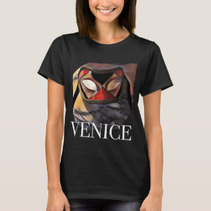 Venezianische Maske Venedig Italien Urlaub für Kin T-Shirt