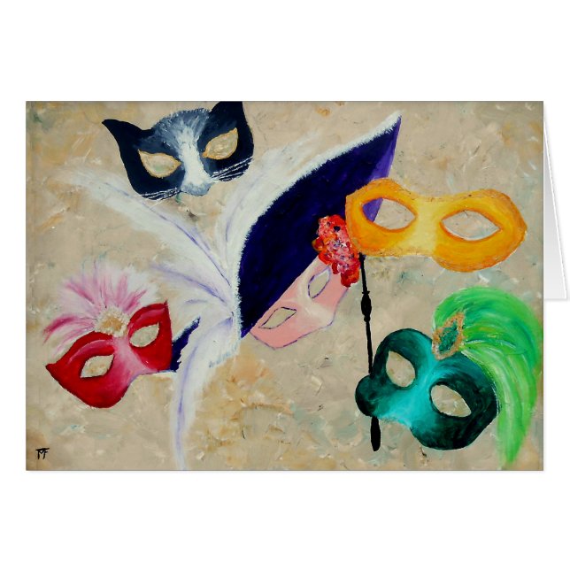 Venezianische Masken (Vorderseite (Horizontal))