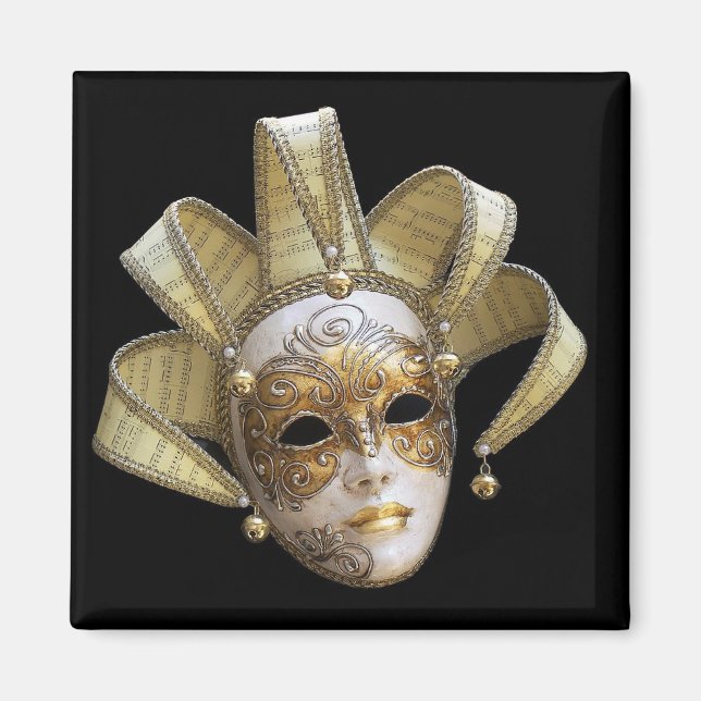 Venezianische Masken Magnet (Vorne)