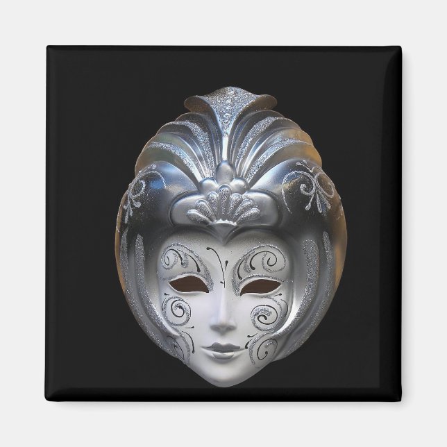 Venezianische Masken Magnet (Vorne)