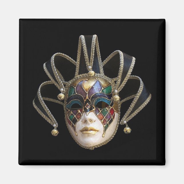 Venezianische Masken Magnet (Vorne)